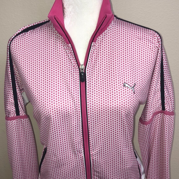 Puma Tennis or Golf Sports Track Jacket - Zipper Up MED EUC SOFT - Picture 3 of 7